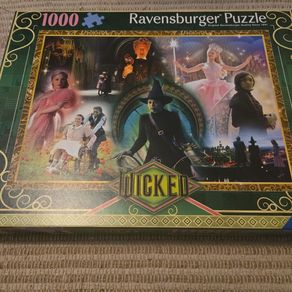 Ravensburger Wicked Jigsaw Puzzle--1000 Pieces--Glinda, Elphaba & the Wizard